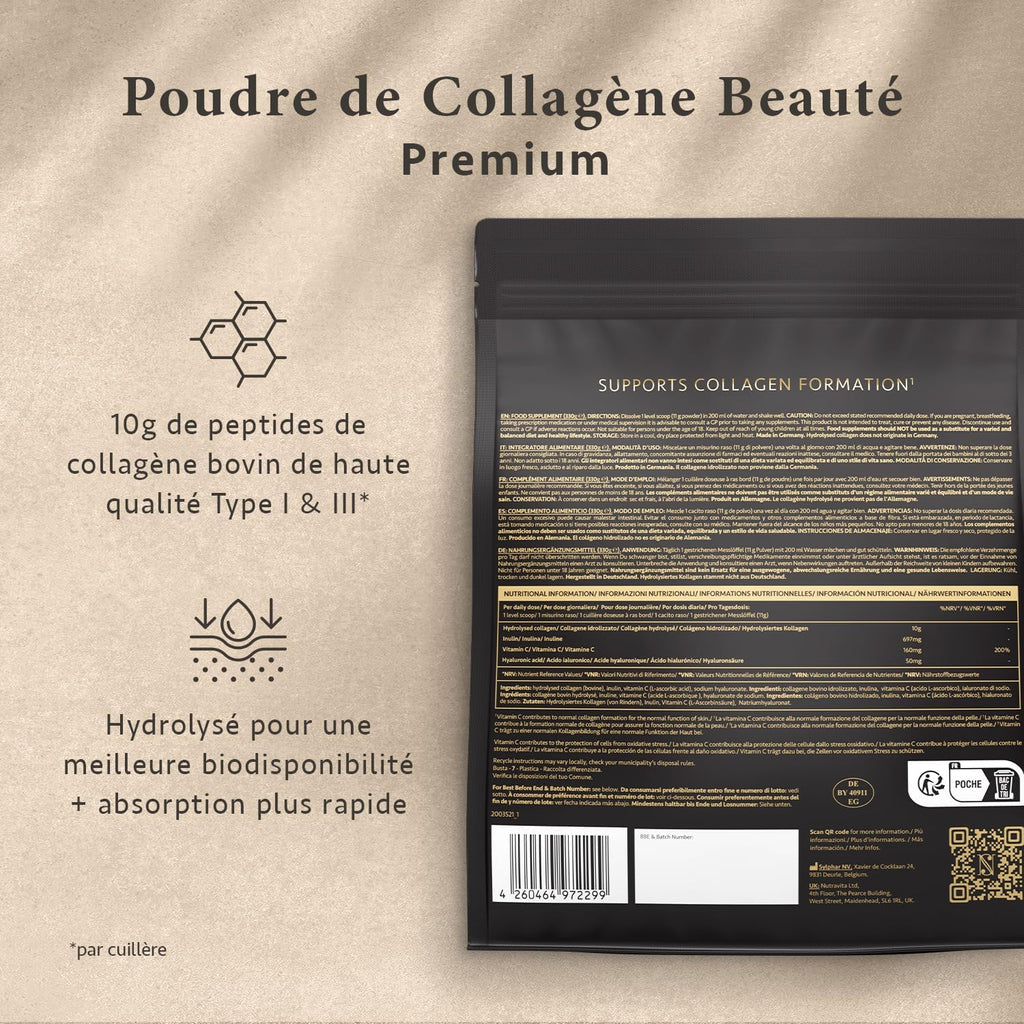 Collagène Poudre de Beauté - Satin Naturel 330g